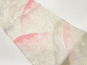 梅に遠山模様織出し袋帯